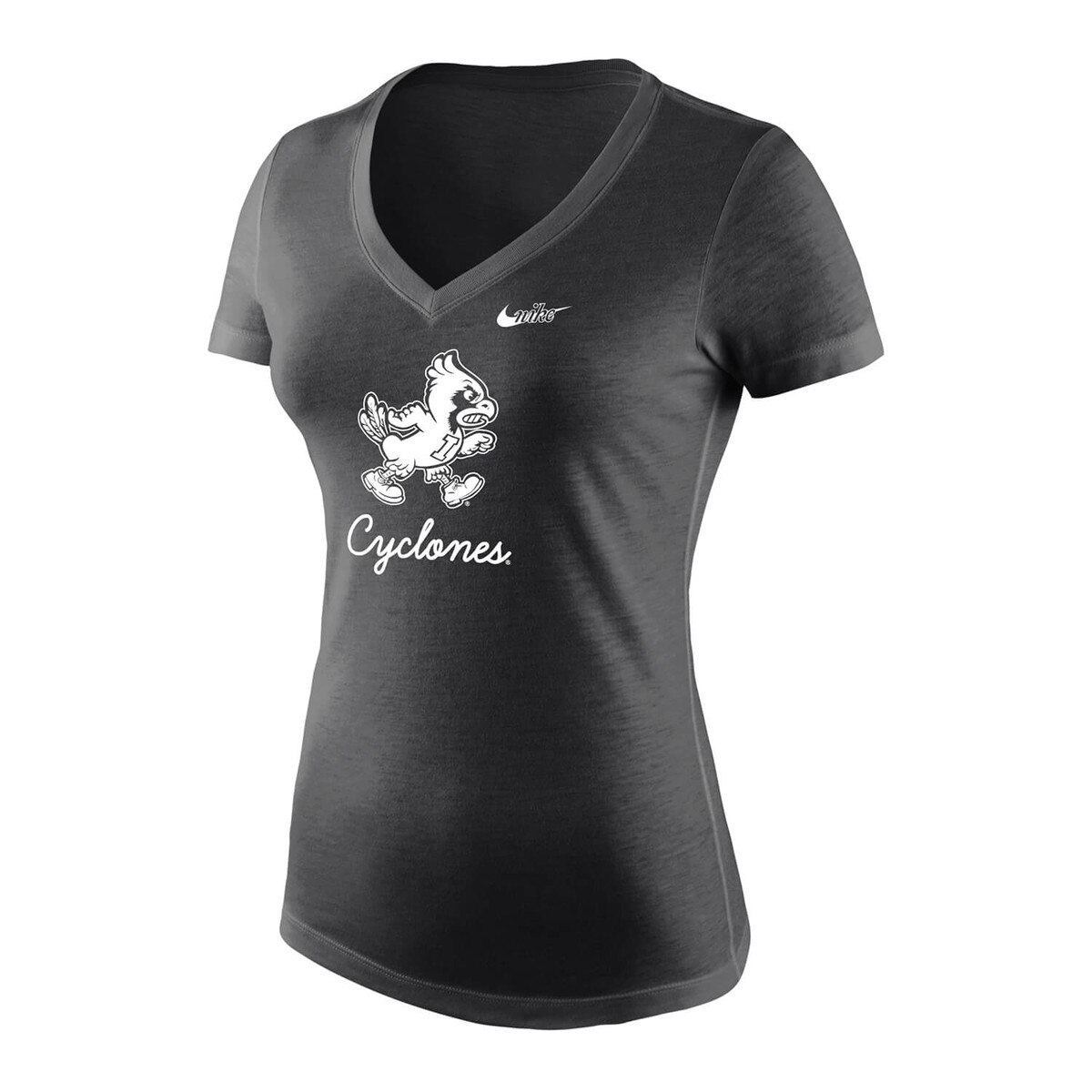 Nike Women's Walking Cy Black V Neck Short Sleeve T-Shirt vendor image